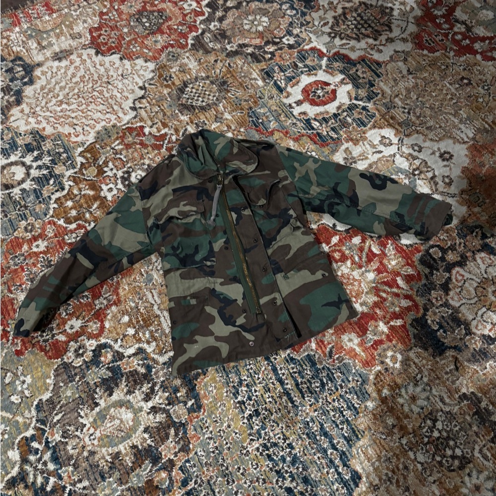 Vintage Camouflage Bomber Jacket for Women